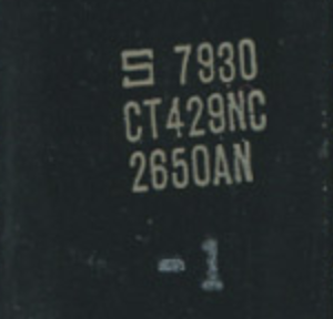 CT429 Signetics chip code with 2650A chip ID